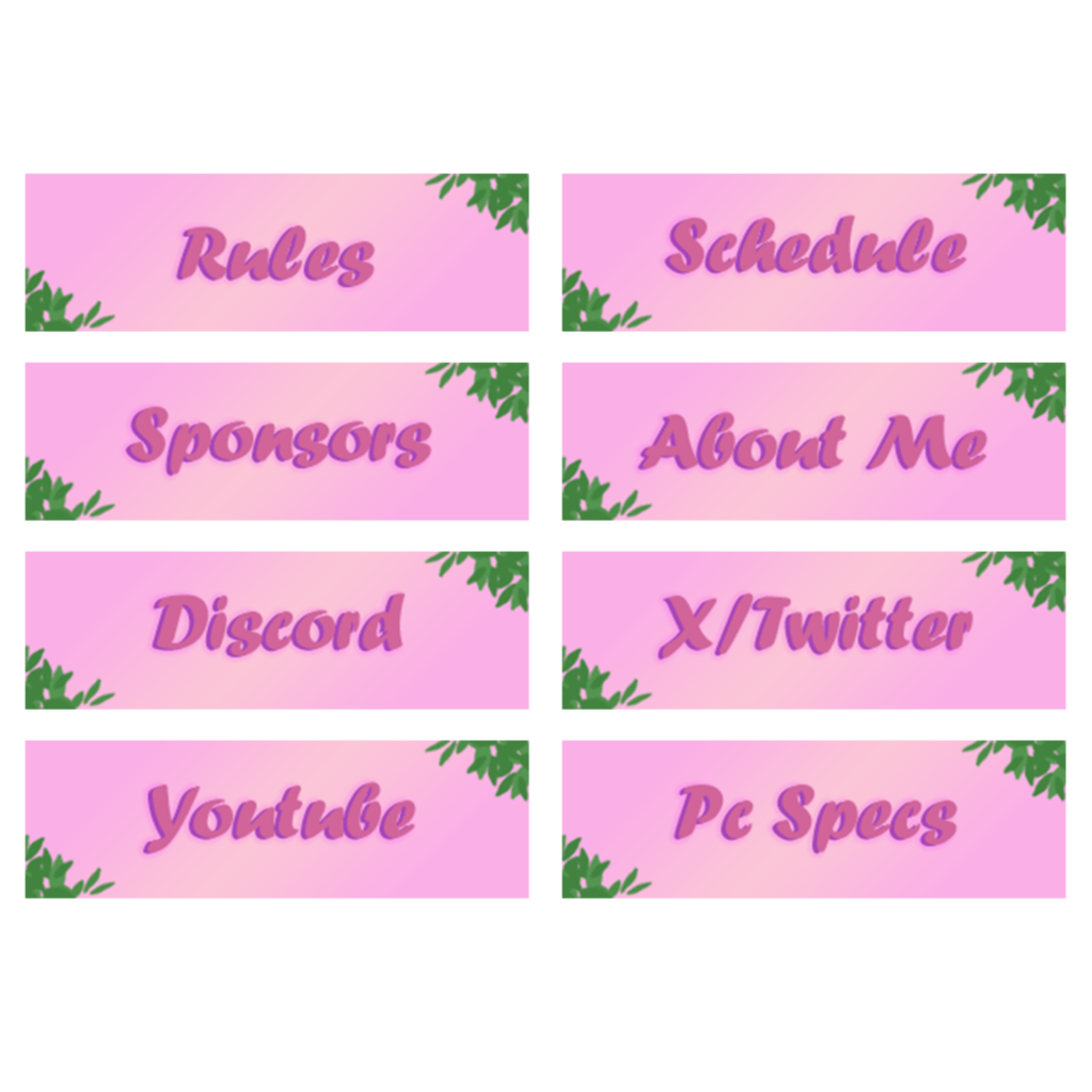Twitch Panels Twitch Panels
